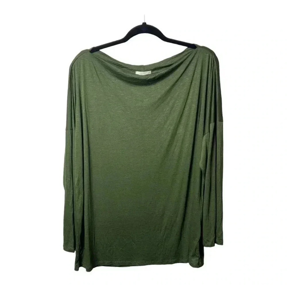 1263. NINEXIS BOAT NECK LONG SLEEVE TOP SIZE X-LARGE GREEN IN‎ COLOR LIGHTWEIGHT - Picture 3 of 12